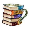 thumbnail image 1 of Taza de libro pintado, taza de café, decoración del hogar, de café creativa de resina para bibliotecarios, lectores, escritores, bibliófilos, amantes Estilo A, 1 of 8