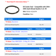 thumbnail image 2 of Oil Cooler Seal - Compatible with 2004 - 2005 Audi Allroad Quattro 4.2L V8, 2 of 2