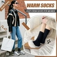 thumbnail image 5 of Merino Wool Socks for Women Hiking Thermal Warm Winter Thick Boot Cozy Crew Comfy Work Socks for Ladies 5 Pairs, 5 of 6