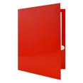 thumbnail image 2 of JAM Paper Glossy 3 Hole Punch Folders, Red, 6/Pack, 2 of 4