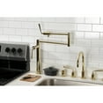 thumbnail image 2 of Kingston Brass KS4702ZL Silver Sage Deck Mount Pot Filler Faucet, Polished Brass, 2 of 9