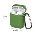 thumbnail image 1 of Audífonos Funda protectora de silicona antipérdida para para Apple Airpods 1 2 (verde) Likrtyny  Para estrenar, 1 of 7