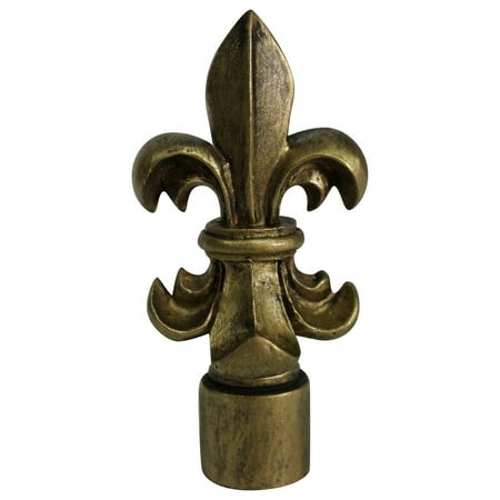 Gold Leaf Finials - Urbanest Fleur de Lis Lamp Finial, 3