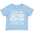 thumbnail image 3 of Inktastic I Love My Little Sister with Hearts Boys or Girls Toddler T-Shirt, 3 of 5