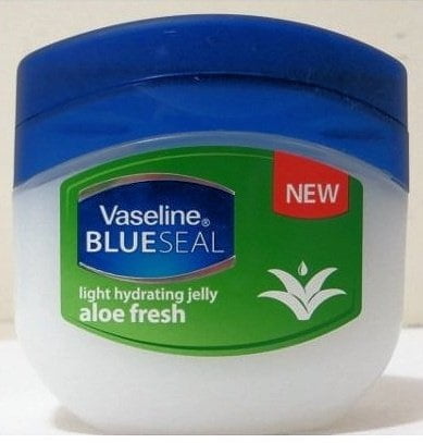 vaseline blueseal petroleum light hydrating jelly 3.4oz (100ml) with aloe fresh (pack of 4)