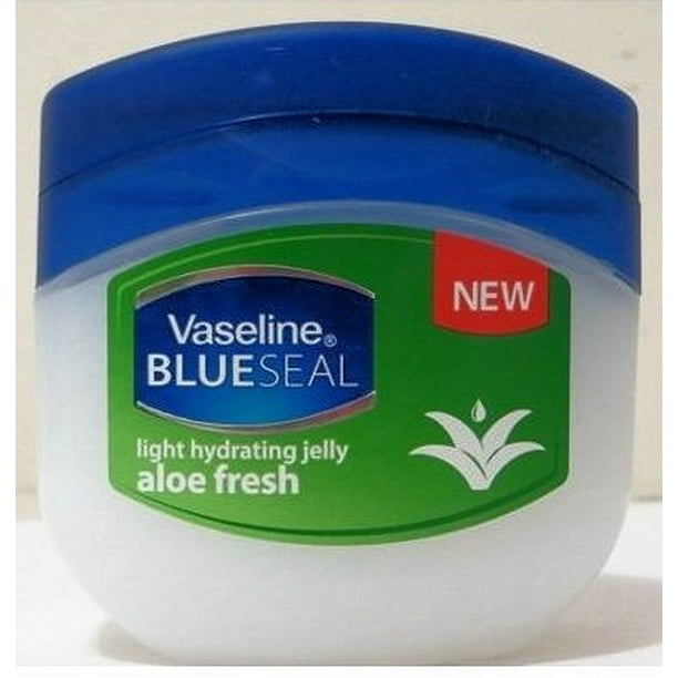 Willen Grijp Voorspeller vaseline blueseal petroleum light hydrating jelly 3.4oz (100ml) with aloe  fresh (pack of 4) - Walmart.com