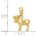 thumbnail image 4 of Saris and Things 14K Yellow Gold 3-D Moose Pendant, 4 of 7