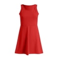 thumbnail image 5 of Gubotare Sequin Dress for Girls Girls Dresses Toddler Girls Dress Casual Party Print A-line Dress Sundress Size 8-9 (Red,8-9 Years), 5 of 8