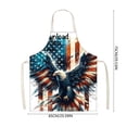 thumbnail image 2 of EGNMCR Memorial Day Decorations,4Th of July Decorations, Patriotic Decorations Independence Day Aprons Festive Decor Kitchen Cooking For Stain Protection Pre shrunk cotton and linen, 2 of 5
