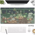 thumbnail image 2 of Anime Cute Frog Desk Mat,Large Desk Pad Mat,XXL Desk Decor Mouse Pad,Large Mouse Pad for Desk Rubber Base Mousepad with Stitched Edges,Women Keyboard Mat Computer Desk Pad for Work,Office,Home, 2 of 6