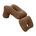 thumbnail image 3 of yotijay Napping Pillow Comfort Face Down Pillow for Reading Watching Movies Relaxing Brown, 3 of 9