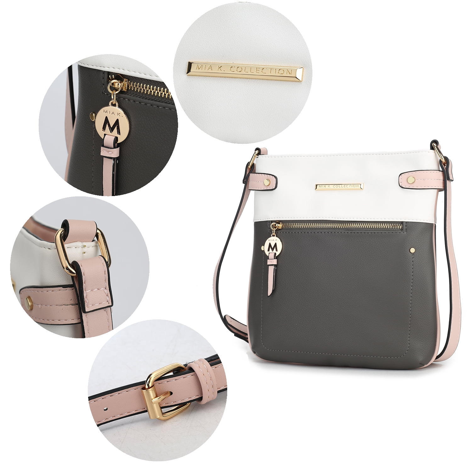 MKF Collection Camilla Women's Crossbody Bag, Vegan Leather Shoulder bag Handbag by Mia K. -