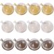 thumbnail image 1 of 12 cabujones de vidrio de 3 colores, dijes DIY, kits para hacer colgantes de vidrio de latón semicirculares, cúpula de vidrio de bronce de colores mixtos para pulseras, collares y joyas., 1 of 7