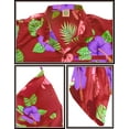 thumbnail image 4 of HAPPY BAY Men's Hawaiian Shirts Tropical Beach Shirts Casual Short Sleeve Button Down Collared Shirt Men M Cherry, Floral Orchids, 4 of 5