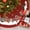 J, variant on Uuowzo 48" Christmas Tree Skirt Red Xmas Tree Ornaments for White Soft Plush Christmas Tree Mat with Snowy Pattern for Decorations Holiday Party
