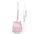 thumbnail image 3 of Children's Brooms and Dustpan Set, Household Cleaning Supplies, Stainless Steel Handle Brooms with Dustpan Combo for Home Office, Space-Saving Polypropylene Broom and Pan Set with 180° Rotatable Head, 3 of 7