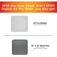 thumbnail image 3 of Restored Ninja SP101 Foodi 8-in-1 Digital Air Fry, Large Toaster Oven, Flip-Away for Storage, Dehydrate, Keep Warm, 1800 Watts, XL Capacity, (Stainless Steel) (Refurbished), 3 of 11