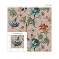 thumbnail image 4 of NextWall Rose Ash Sanibel Floral Trail Peel and Stick Wallpaper, 4 of 10