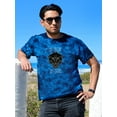 thumbnail image 2 of Panther With No Fear Quote Tie Dye Crystal Men -Image by Shutterstock, Male Large, 2 of 4