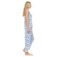 thumbnail image 3 of Lati Fashion Women Sleeveless Pajamas Pants Set Female Sleepwear Blue Size X-Large, 3 of 4