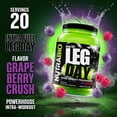thumbnail image 4 of NutraBio Leg Day Intra Carb Supplement -Amino Acid EAA/BCAA Formula – 20 Servings– Grape Berry, 4 of 9
