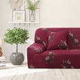 thumbnail image 2 of Dsseng Stretch Spandex Sofa Slipcover for Loveseat  Red Flower Medium, 2 of 6