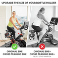 thumbnail image 2 of Extra Large Bottle Holders for Peloton Bike - Sizes available for Original Peloton Bike or Bike+ - All Metal Design - Fits YETI + Nalgene (Original Peloton Bike and Cross Training Bike), 2 of 5