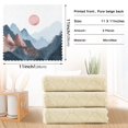 thumbnail image 6 of Yayeee 6 Pack Kitchen Dish Cloths for Washing Dishes Soft Absorbent Microfiber Towels, Art Mountain and Sun Pattern, 6 of 9