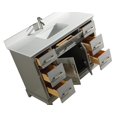 thumbnail image 4 of Vanity Art 48 inch single sink bathroom vanity set with super white engineered marble top., 4 of 8