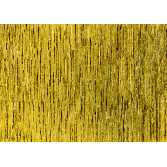 Ahgly Company Indoor Rectangle Oriental Yellow Industrial Area Rugs, 8' x 10'