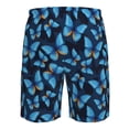 thumbnail image 6 of Naloa Blue Butterfly Men's Beach Shorts, Surfing shorts, Swim trunks, Quick Dry Swim Trunks for Surfing Beach Fun - Medium, 6 of 9