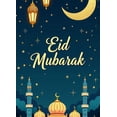 thumbnail image 4 of LUUFILx Eid Mubarak Backdrop Party Banners Islamic Celebration Decorations Festive Background Lanterns Mosque Stars Decoration Event Supplies Ramadan, 4 of 8