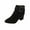 Black, variant on NOKIO Women'S Vintage Ankle Boots With Side Zippers Minimalist Side Zipper Boots For Women Ankle Boots Short Boots Single Shoes For Ladies Casual Shoes Stylish Women'S Low Heel Ankle Boots