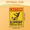 thumbnail image 2 of 10 Sheets 5 x7 Inch Beware of slipping stickers Self-Adhesive“CAUTION - SLIPPERY-WHEN WET OR ICY” Sticker Labels Waterproof Writable Cord Wire Label Tags, 2 of 9