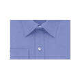 thumbnail image 3 of TOMMY HILFIGER Mens Blue Patterned Collared Classic Fit Stretch Dress Shirt 15.5- 32/33, 3 of 3