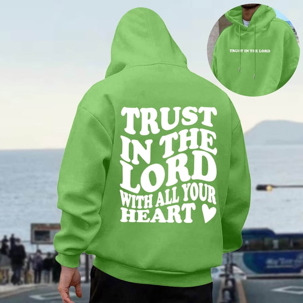 MHFRRA Sudadera con Capucha de Manga Larga para Hombre, Informal, Cómoda, con Forro, para Exteriores E Invierno Verde