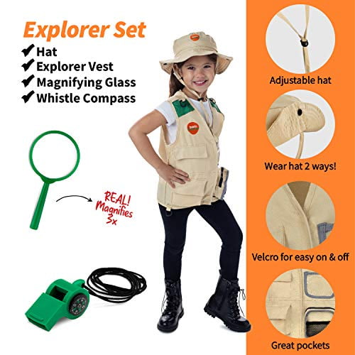 Born Toys Deluxe Premium Washable Dress Up Trunk Set Explorer Kit Garden Set Scientist Costume Dr Or Vet Costume And Kits For Children And Kids Boys And Girls Ages 3 8 Costumes Halloween Walmart Com
