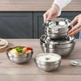 thumbnail image 4 of MYG Double Layer Insulation Stainless Steel Bowls Salad Bowl Deep Dish Tableware, 4 of 7