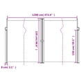 thumbnail image 4 of vidaXL Auvent Latéral Rétractable Anthracite 220x1200 cm, 4 of 5