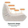 thumbnail image 3 of CRO Decor Full Foam Filled Sofa Chair(White), 3 of 18