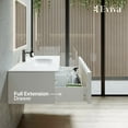 thumbnail image 5 of EVIVA Nets 44 Inch Natural Oak and White Wall Mount Modern Bathroom Vanity, 5 of 5