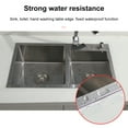 thumbnail image 3 of Waterproof Kitchen Sink Strong Self\-adhesive Transparent Tape Bathroom Gap Strip Self\-adhesive Pool Water Seal transparent 100mm*3ms*0.5mm, 3 of 9