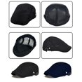 thumbnail image 4 of Minzimin Men's Flat Caps Mesh,2 Pcs Adjustable Breathable Newsboy Beret Ivy Irish  Cabbie Hat for Outdoor Activities, 4 of 8