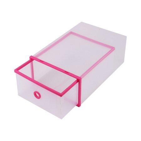 3pcs Shoe Box Drawer Home Organizers Clear Plastic Shoe Storage