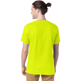 thumbnail image 3 of Gildan Hi Vis Work T-Shirt, High Visibility Workwear Short Sleeve Crewneck Tee, Safety Green Shirt Pack 5, L, 3 of 5