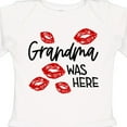 thumbnail image 4 of Inktastic Grandma Was Here Red Kisses Boys or Girls Long Sleeve Baby Bodysuit, 4 of 5