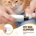 thumbnail image 7 of Dog Nail Grinder, 2026 Upgraded Rechargeable 5-Speed Quiet Trimmers with Led Light for Pet Nails, Paws Grooming & Smoothing Dogs Cats (White) white, 7 of 7