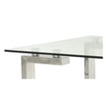 thumbnail image 5 of Emma Dining Table in Chrome, Rectangular Dining Table, Glass Dining Table, Stainless Steel Dining Table, Clear Glass Dining Table, Modern Rectangle Dining Table, Kitchen Dining Table with Tempered Gla, 5 of 5