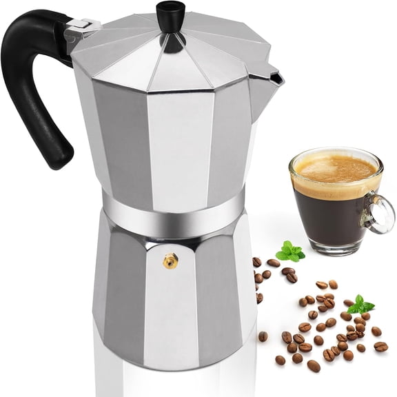 Aluminum 12 Cup 600ml Moka Pot Express Coffee Maker Stovetop Espresso