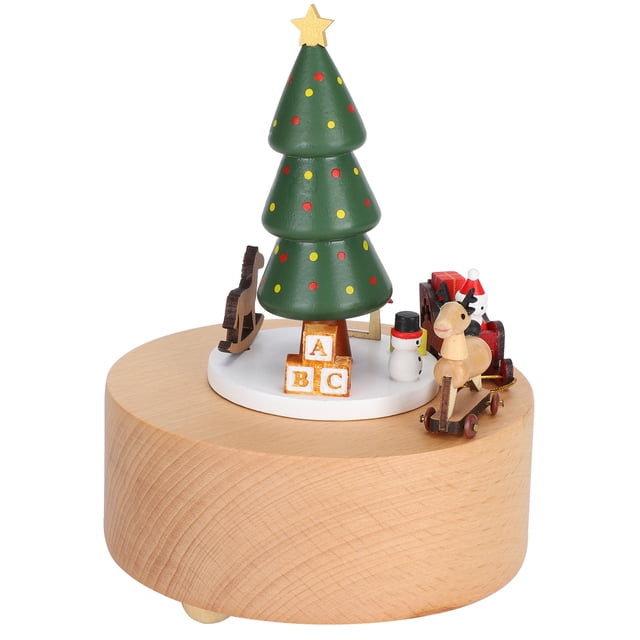 Christmas Music Box,Music Box Wooden Clockwork Wooden Music Toys Clockwork Music Box Breakthrough Technology